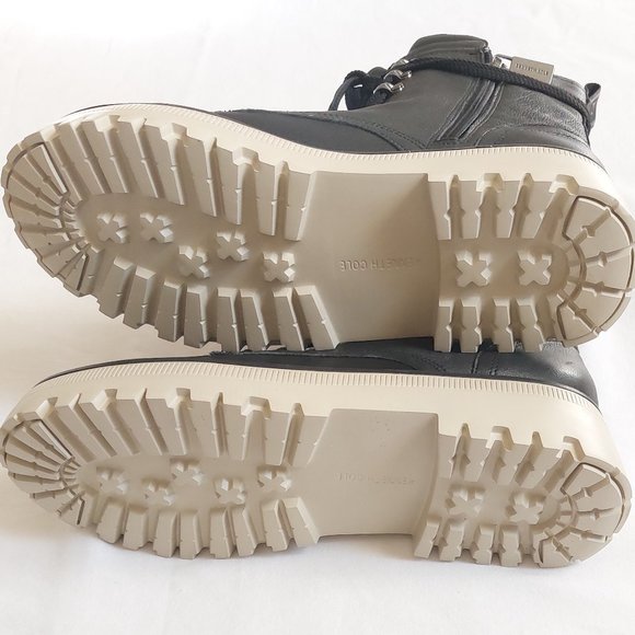 Kenneth Cole Women's Radell Lace up Leather Boots - Picture 3 of 5